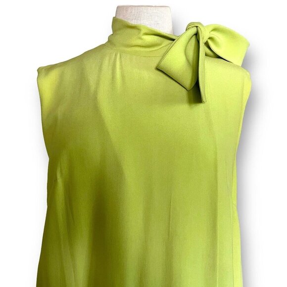 Vintage 1960s Elizabeth Arden Womens Jumpsuit Sz Large Lime Green Wide Leg Mod - Picture 6 of 14